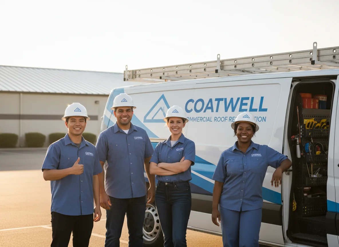 Commercial roof coating company in Sheridan, TX